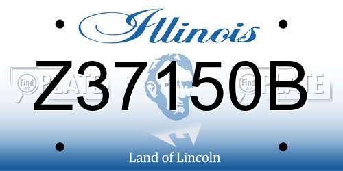 Z37150B Illinois License Plate