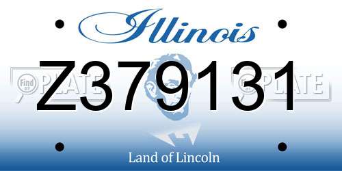 Z379131 Illinois License Plate