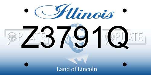 Z3791Q Illinois License Plate