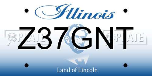 Z37GNT Illinois License Plate