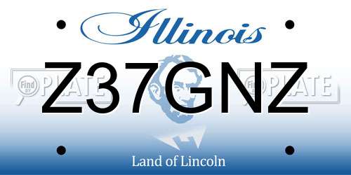 Z37GNZ Illinois License Plate