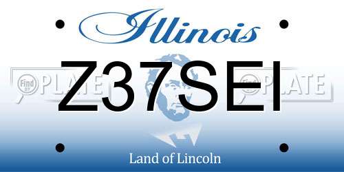 Z37SEI Illinois License Plate
