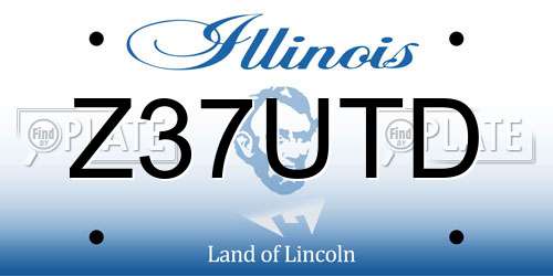 Z37UTD Illinois License Plate