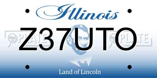 Z37UTO Illinois License Plate