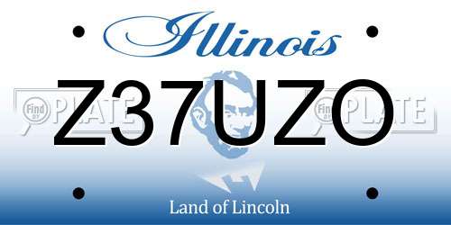 Z37UZO Illinois License Plate