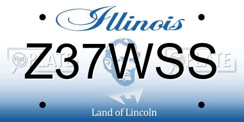 Z37WSS Illinois License Plate