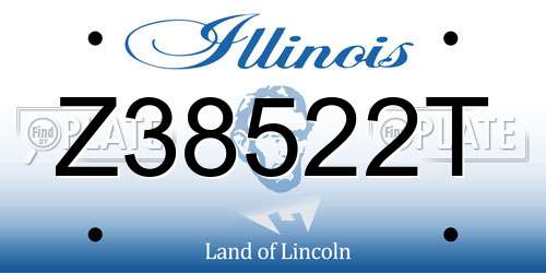 Z38522T Illinois License Plate