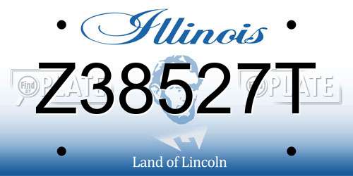 Z38527T Illinois License Plate