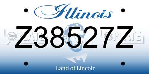 Z38527Z Illinois License Plate