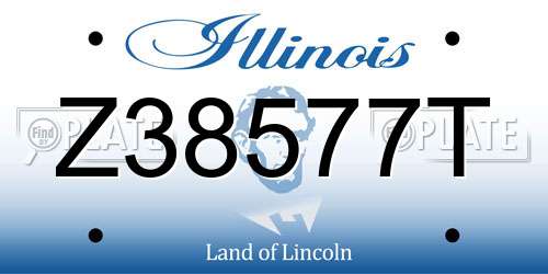 Z38577T Illinois License Plate