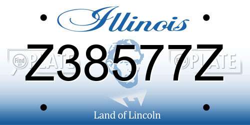 Z38577Z Illinois License Plate