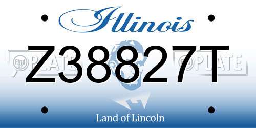 Z38827T Illinois License Plate