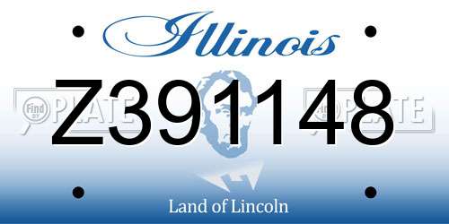 Z391148 Illinois License Plate