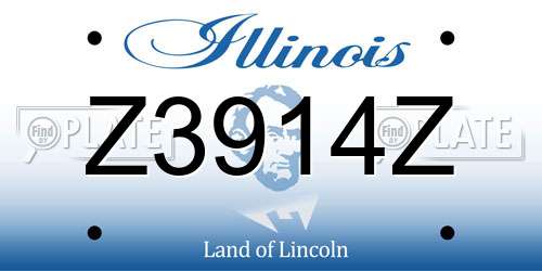 Z3914Z Illinois License Plate