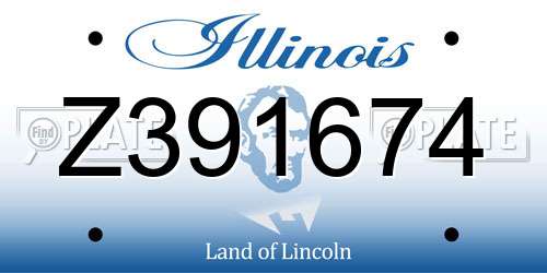 Z391674 Illinois License Plate