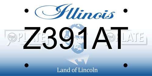 Z391AT Illinois License Plate