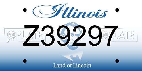 Z39297 Illinois License Plate