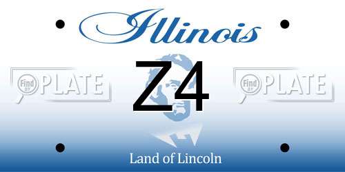 Z4 Illinois License Plate