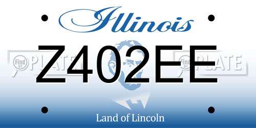 Z402EE Illinois License Plate