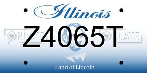 Z4065T Illinois License Plate