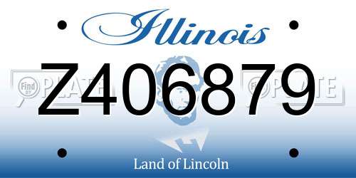 Z406879 Illinois License Plate