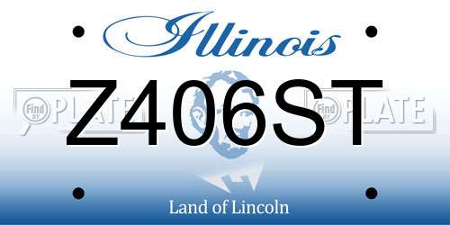 Z406ST Illinois License Plate