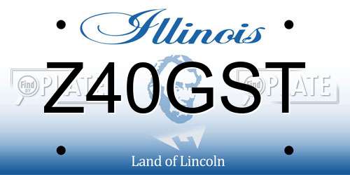 Z40GST Illinois License Plate
