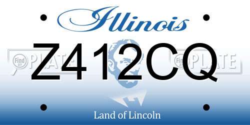 Z412CQ Illinois License Plate
