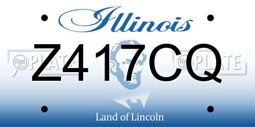 Z417CQ Illinois License Plate
