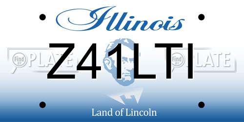 Z41LTI Illinois License Plate