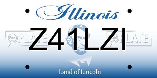 Z41LZI Illinois License Plate