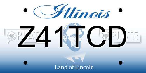 Z41TCD Illinois License Plate