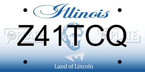 Z41TCQ Illinois License Plate