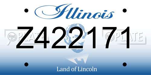 Z422171 Illinois License Plate