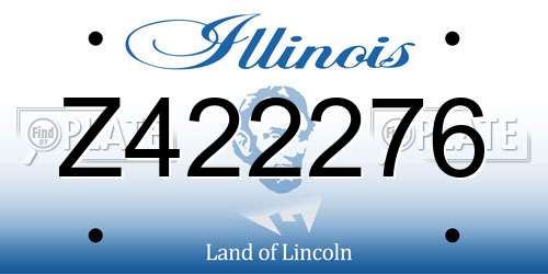 Z422276 Illinois License Plate