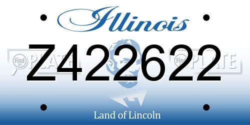 Z422622 Illinois License Plate