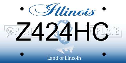 Z424HC Illinois License Plate
