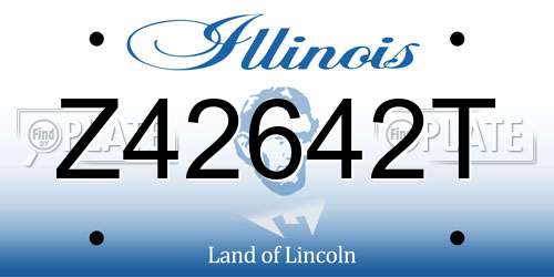 Z42642T Illinois License Plate