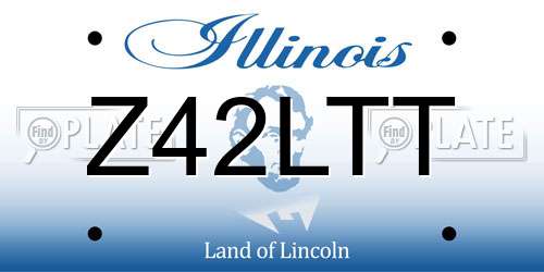 Z42LTT Illinois License Plate