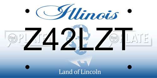 Z42LZT Illinois License Plate
