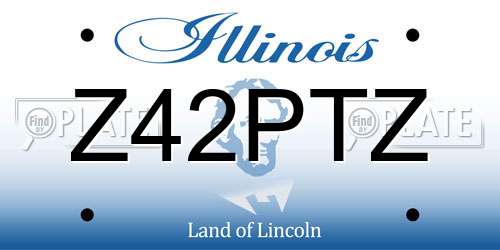 Z42PTZ Illinois License Plate