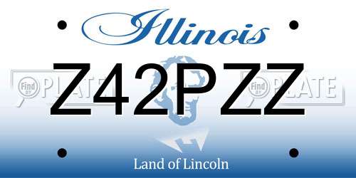 Z42PZZ Illinois License Plate