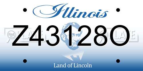 Z43128O Illinois License Plate