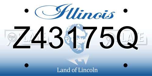 Z43175Q Illinois License Plate