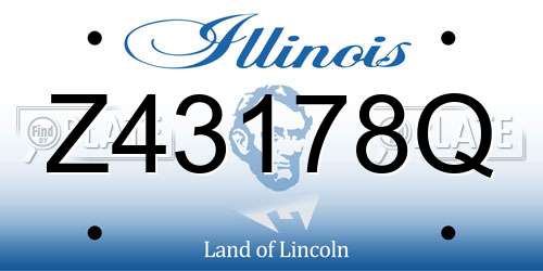 Z43178Q Illinois License Plate