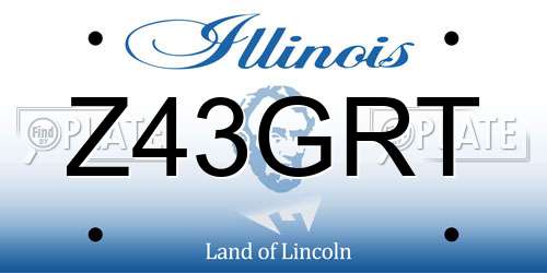 Z43GRT Illinois License Plate
