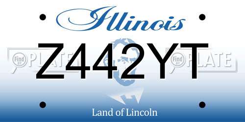 Z442YT Illinois License Plate