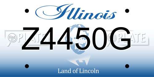 Z4450G Illinois License Plate