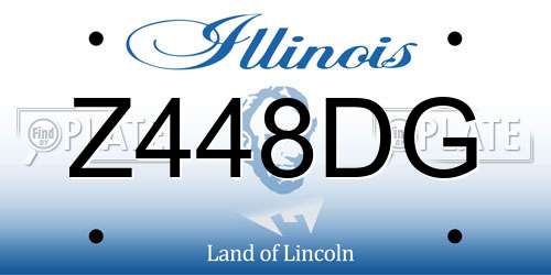 Z448DG Illinois License Plate
