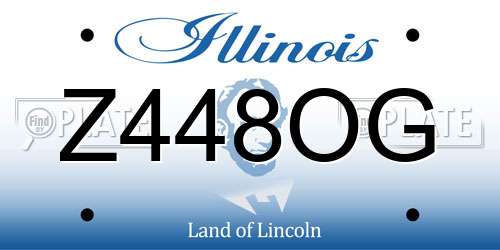 Z448OG Illinois License Plate